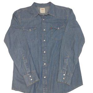 Levi's Western Style Denim Shirt  L